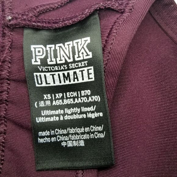 PINK Victoria's Secret Ultimate Lightly Lined Low Impact Racerback Sports Bra XS - Picture 12 of 12